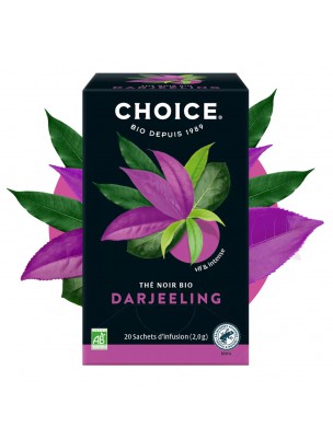 Image de Darjeeling Bio - Thé Noir 17 sachets - Choice depuis Achetez les nouvelles tisanes arrivées à l'herboristerie Louis