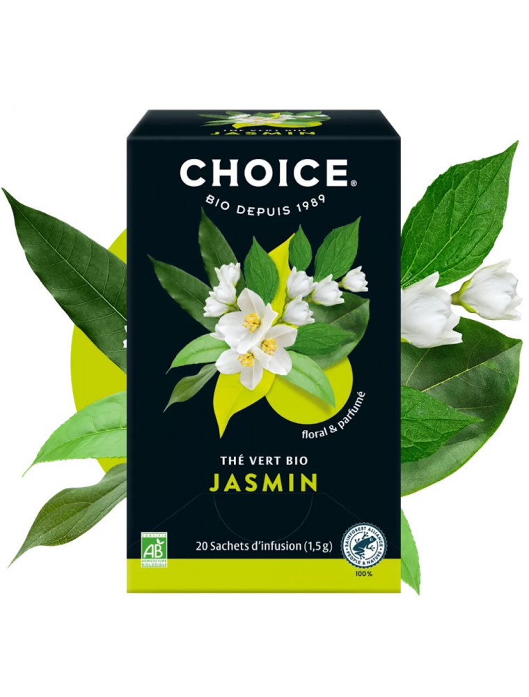 Image principale de la modale pour Jasmin Bio - Thé Vert 17 sachets - Choice