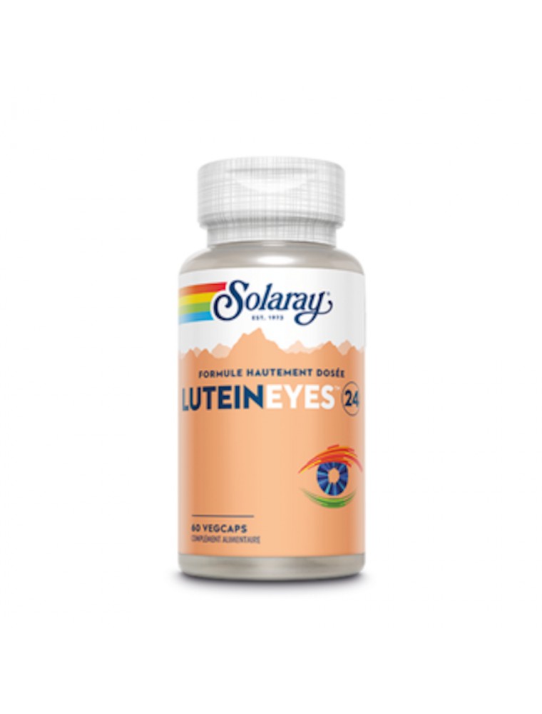 Image principale de la modale pour Lutéine Eyes HD 24 mg - Vue 60 capsules végétales - Solaray