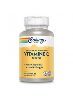 Image de Vitamine C 1000 mg - Tonus 100 comprimés - Solaray depuis Achetez les produits Solaray à l'herboristerie Louis (2)