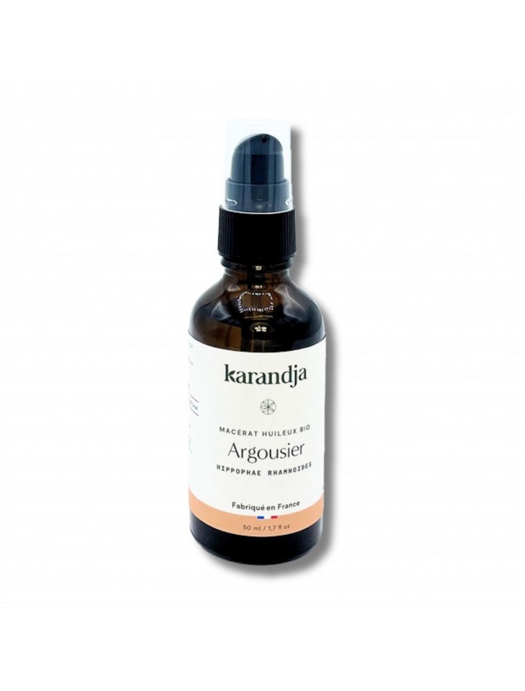 Image principale de la modale pour Argousier Bio - Macerât Huileux d'Hippophae Rhamnoides 50 ml - Karandja
