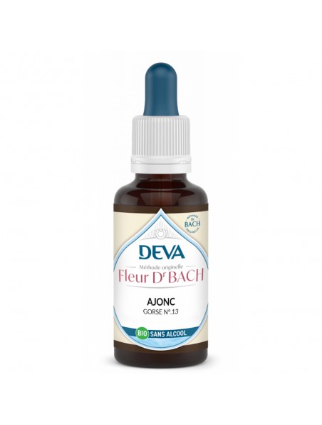 Achetez Ajonc Sans Alcool Bio - Espoir et Force de la volonté Elixir Floral de Bach 30 ml - Deva à l'herboristerie Louis Image principale de Ajonc Sans Alcool Bio - Espoir et Force de la volonté Elixir Floral de Bach 30 ml - Deva