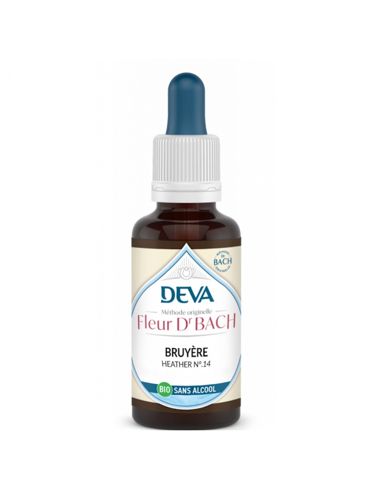 Image principale de la modale pour Bruyère Sans Alcool Bio - Altruisme et Ecoute Elixir Floral de Bach 30 ml - Deva