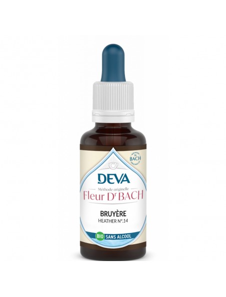 Achetez Bruyère Sans Alcool Bio - Altruisme et Ecoute Elixir Floral de Bach 30 ml - Deva à l'herboristerie Louis Image principale de Bruyère Sans Alcool Bio - Altruisme et Ecoute Elixir Floral de Bach 30 ml - Deva