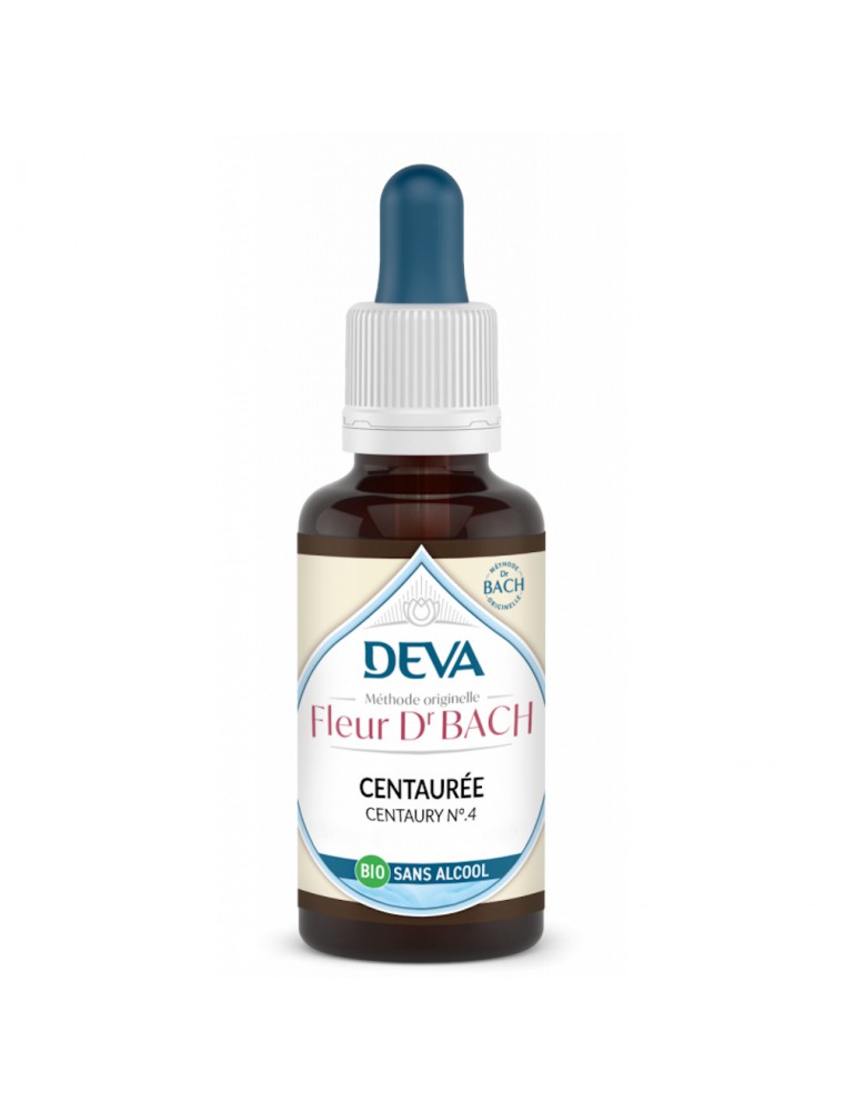 Image principale de la modale pour Centaurée Sans Alcool Bio - Volonté et Force de caractère Elixir Floral de Bach 30 ml - Deva