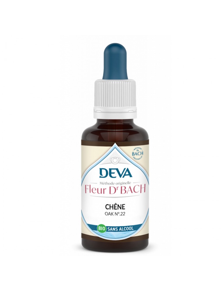 Image principale de la modale pour Chêne Sans Alcool Bio - Lâcher-prise Elixir Floral de Bach 30 ml - Deva