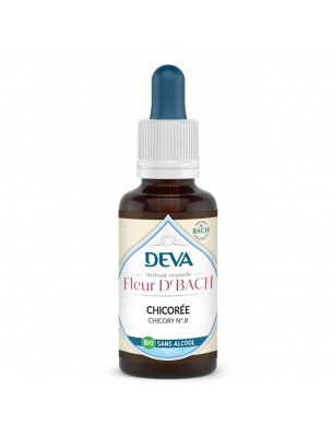 Image de Chicorée Sans Alcool Bio - Don de soi Élixir Floral de Bach 30 ml - Deva depuis Achetez les produits Deva à l'herboristerie Louis (2)