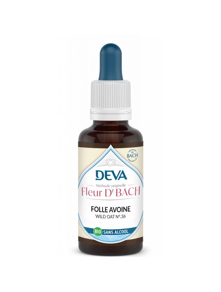 Image principale de la modale pour Folle avoine Sans Alcool Bio - Reconnaissance de ses capacités Élixir Floral de Bach 30 ml - Deva