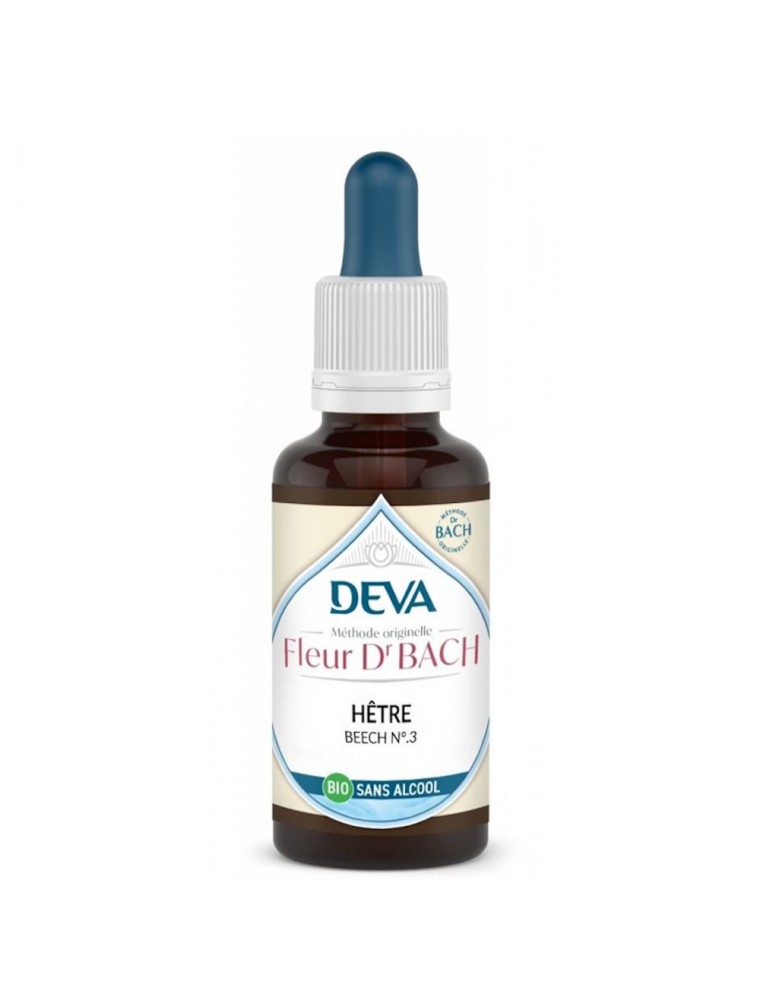 Image principale de la modale pour Hêtre Sans Alcool Bio - Tolérance et Acceptation des autres Élixir Floral de Bach 30 ml - Deva