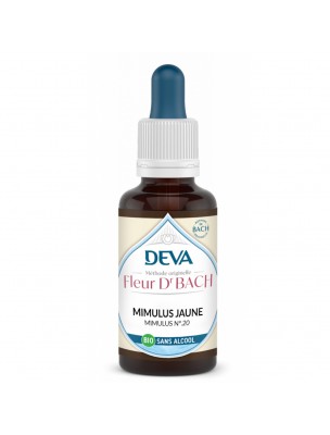Image de Mimulus jaune Sans Alcool Bio - Courage et Confiance Élixir Floral de Bach 30 ml - Deva depuis Achetez les produits Deva à l'herboristerie Louis (4)