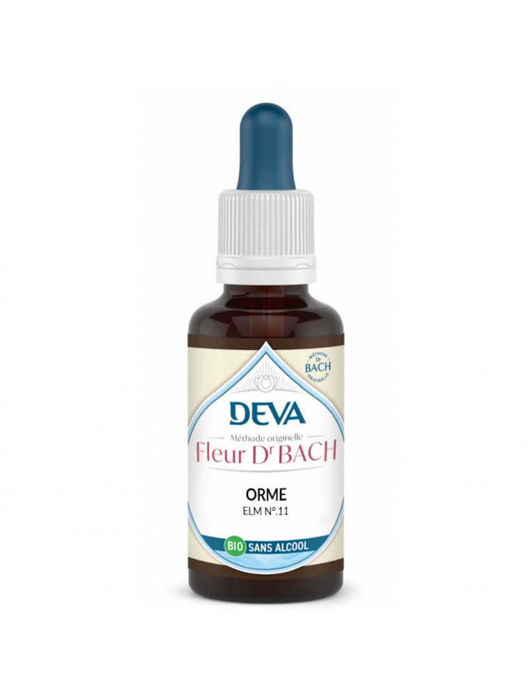Image principale de la modale pour Orme Sans Alcool Bio - Force et Perfection Élixir Floral de Bach 30 ml - Deva