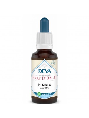 Image de Plumbago Sans Alcool Bio - Confiance en soi et Intuition Élixir Floral de Bach 30 ml - Deva depuis Commandez les produits Deva à l'herboristerie Louis