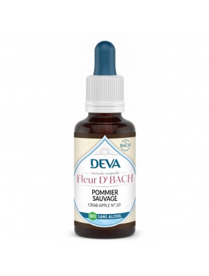Image de Pommier sauvage Sans Alcool Bio - Sentiment de pureté Élixir Floral de Bach 30 ml - Deva depuis Commandez les produits Deva à l'herboristerie Louis
