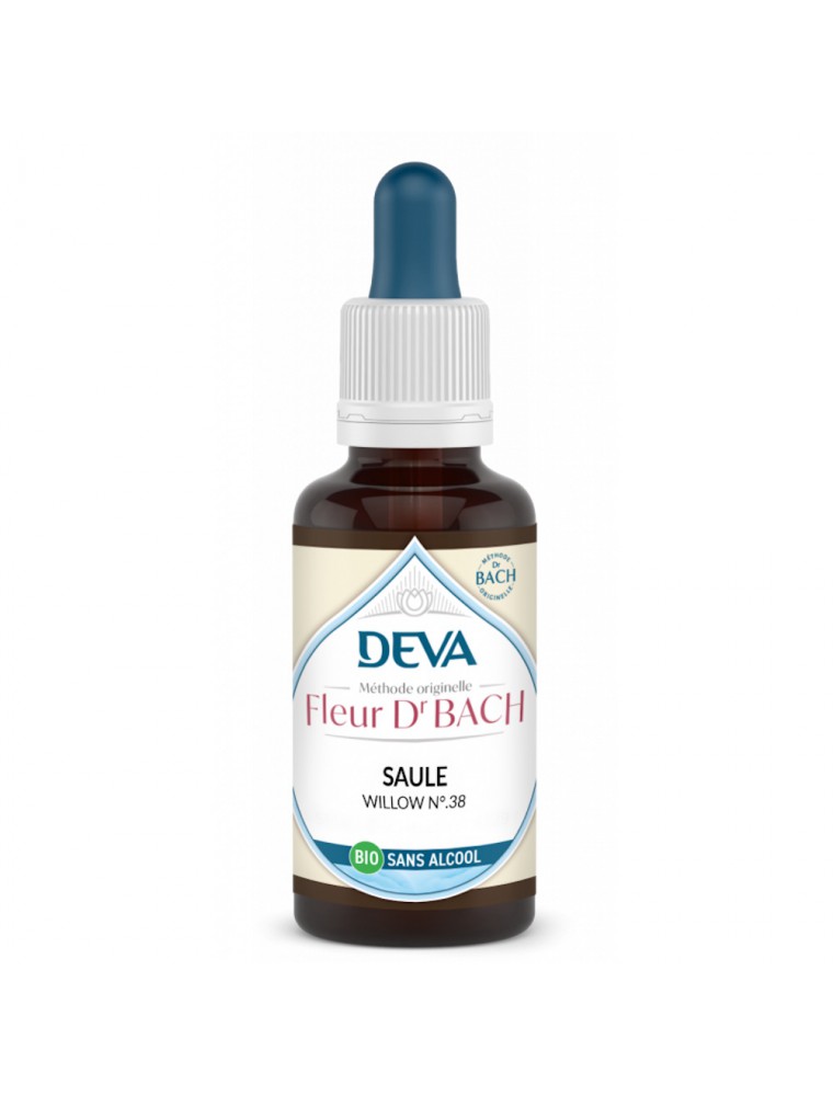 Image principale de la modale pour Saule Sans Alcool Bio - Acceptation de ses responsabilités Élixir Floral de Bach 30 ml - Deva