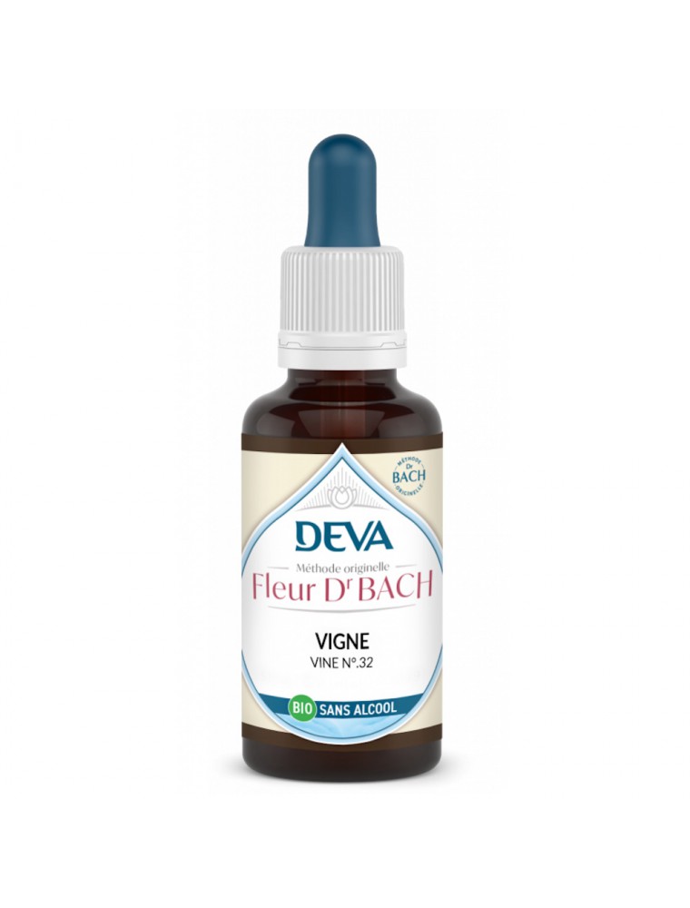 Image principale de la modale pour Vigne Sans Alcool Bio - Service et Respect d'autrui Élixir Floral de Bach 30 ml - Deva