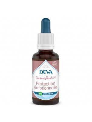 Image de Protection Emotionnelle Sans Alcool Bio - Sensibilité équilibrée Composé floral n°4 30 ml - Deva depuis Détox Emotionnelle Bio - Régénération Composé floral n°21 - Deva