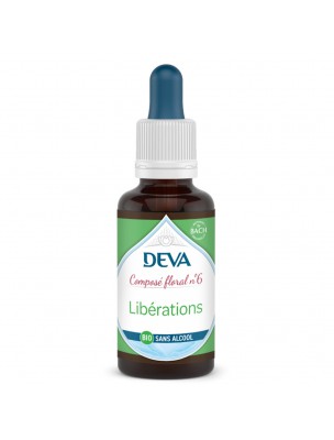 Image 75008 supplémentaire pour Libérations Sans Alcool Bio - Changement d'Habitude Composé floral n°6 30 ml - Deva