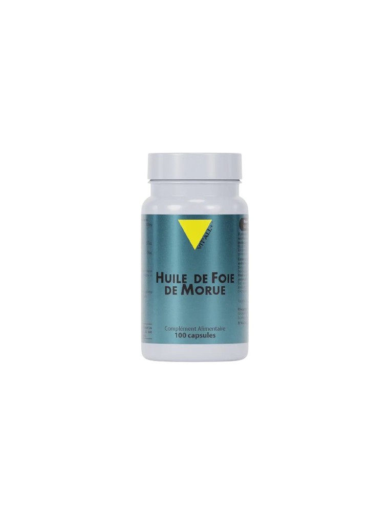Image principale de la modale pour Huile de Foie de Morue - Immunité et Capital et Osseux 100 Capsules - Vit'all+