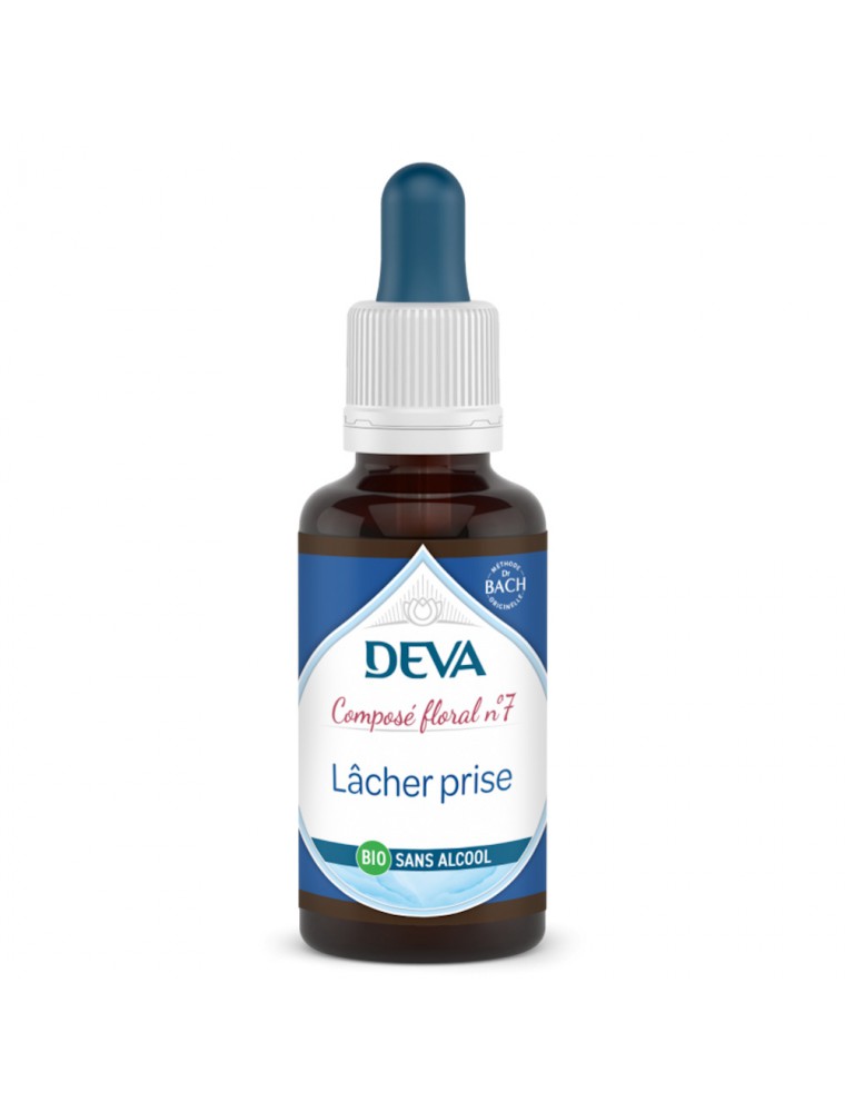 Image principale de la modale pour Lâcher-Prise Sans Alcool Bio - Alléger la charge mentale Composé floral n°7 30 ml - Deva