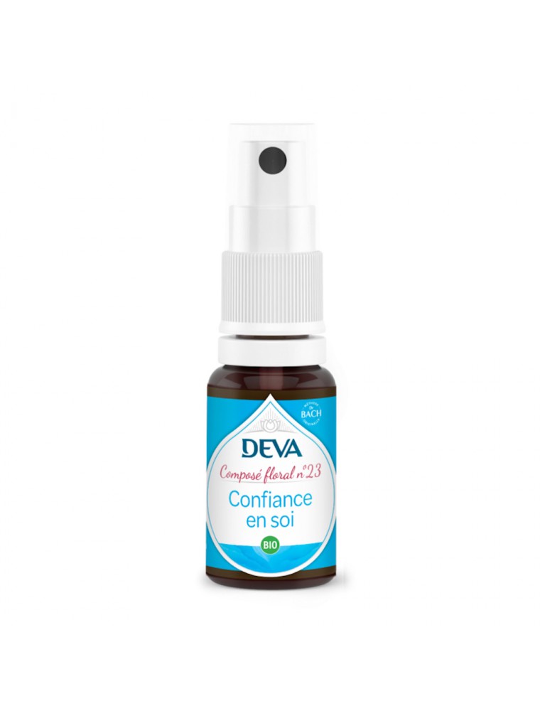 Image principale de la modale pour Confiance en Soi Bio - Oser être soi-même Composé floral n°23 Spray de 15 ml - Deva
