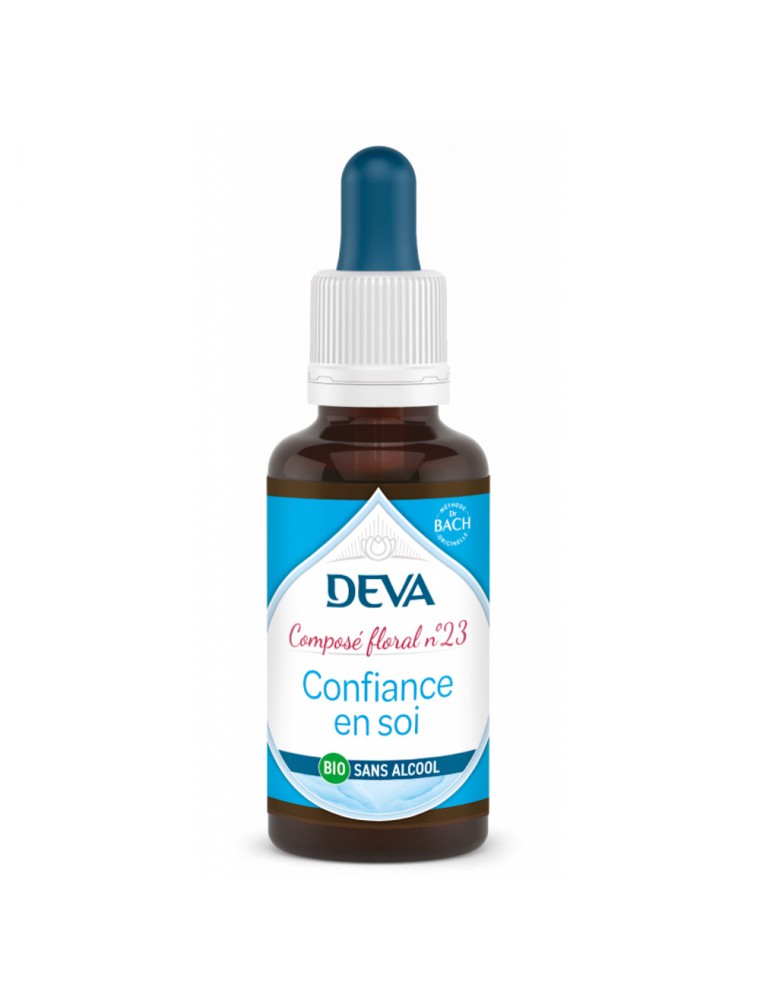 Image principale de la modale pour Confiance en Soi Sans Alcool Bio - Oser être soi-même Composé floral n°23 30 ml - Deva