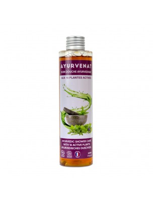 Image de Gel douche aux 16 plantes actives Bio - Ayurvenat 200 ml - Le Secret Naturel depuis Shampooing Cad.Hom 65 g - Pachamamaï