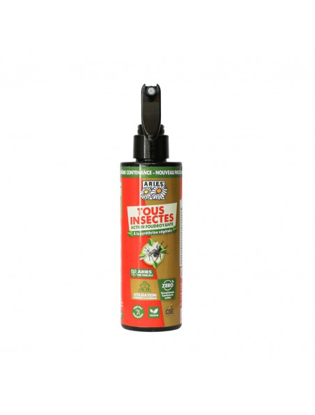 Image principale de Spray Insecticide Action Foudroyante - Tous Insectes 200 ml - Aries
