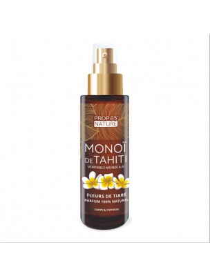 Image de Monoï de Tahiti A.O.Brut Bio - Soin Solaire Corps et Cheveux 100 ml - Propos Nature depuis louis-herboristerie