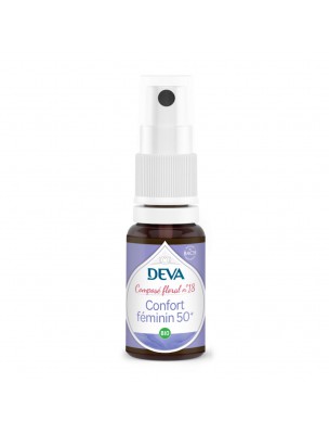 Image de Confort Féminin 50+ Bio - Nouvelle Femme Composé floral n°18 Spray de 15 ml - Deva depuis Achetez les nouvelles tisanes arrivées à l'herboristerie Louis