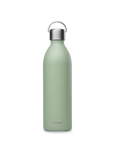 Achetez Bouteille Isotherme Active Vert Tilleul - Hydratation 1 Litre - Qwetch à l'herboristerie Louis Image principale de Bouteille Isotherme Active Vert Tilleul - Hydratation 1 Litre - Qwetch