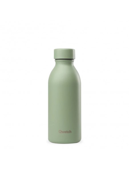 Achetez Bouteille Isotherme Matt Vert Tilleul - Hydratation 500 ml - Qwetch à l'herboristerie Louis Image principale de Bouteille Isotherme Matt Vert Tilleul - Hydratation 500 ml - Qwetch