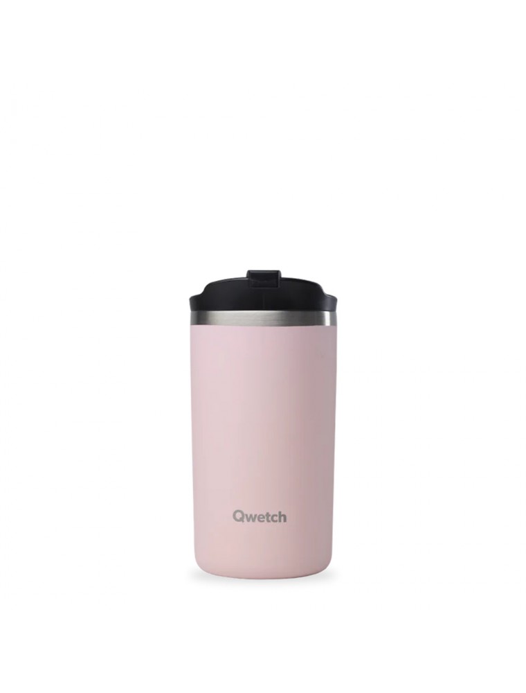Image principale de la modale pour Travel Mug Isotherme Matt Pastel Rose - Hydratation 470 ml - Qwetch