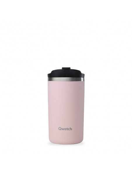 Achetez Travel Mug Isotherme Matt Pastel Rose - Hydratation 470 ml - Qwetch à l'herboristerie Louis Image principale de Travel Mug Isotherme Matt Pastel Rose - Hydratation 470 ml - Qwetch