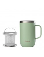 Image de Mug Tisanière Isotherme Matt Vert Tilleul - Hydratation 470 ml - Qwetch depuis Contenants isothermes Qwetch
