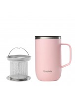 Image de Mug Tisanière Isotherme Matt Pastel Rose - Hydratation 470 ml - Qwetch depuis Contenants isothermes Qwetch