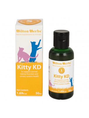 Image de Kitty KD - Soutien du système rénal et urinaire des chats 50 ml - Hilton Herbs depuis louis-herboristerie