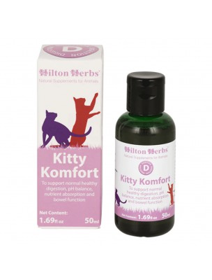 Image de Kitty Komfort - Soutien des fonctions digestives des chats 50 ml - Hilton Herbs depuis louis-herboristerie
