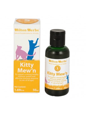 Image de Kitty Mew'n - Soutien du système immunitaire des chats 50 ml - Hilton Herbs depuis louis-herboristerie
