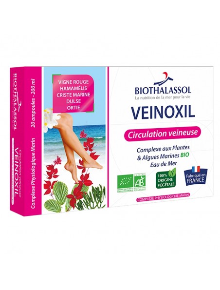 Image principale de Veinoxil Bio - Circulation Veineuse 30 ampoules - Biothalassol