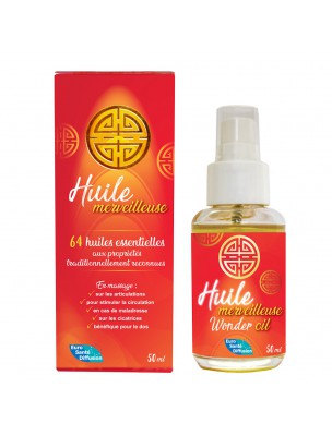 Image de Huile Merveilleuse - Complexe aromatique aux 64 huiles essentielles 50 ml - Phytofrance depuis Achetez les nouvelles tisanes arrivées à l'herboristerie Louis