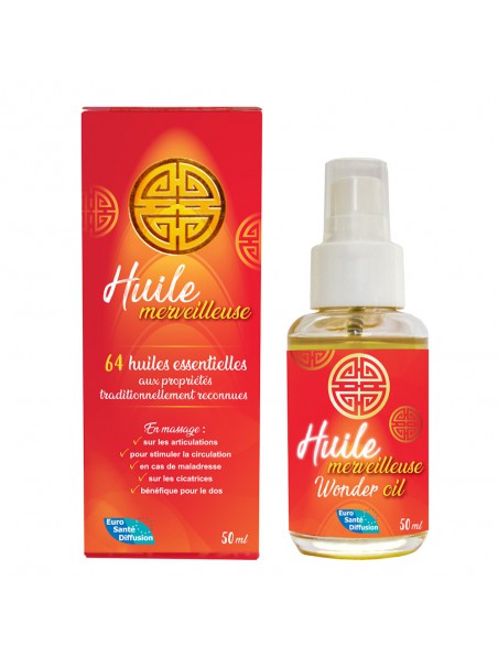 Image principale de Huile Merveilleuse - Complexe aromatique aux 64 huiles essentielles 50 ml - Phytofrance