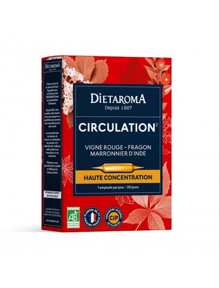 Image principale de C.I.P. Circulation Bio - Circulation 20 ampoules - Dietaroma