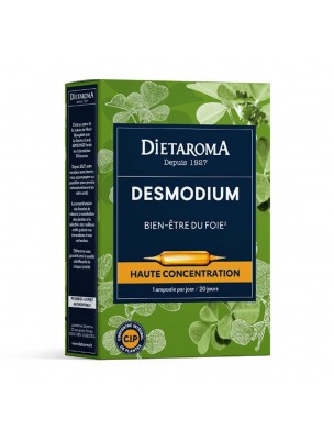 Image de C.I.P. Desmodium - Fonctionnement hépatique 20 ampoules - Dietaroma depuis SoriaNatural - Chardon-Marie XXI 50ml