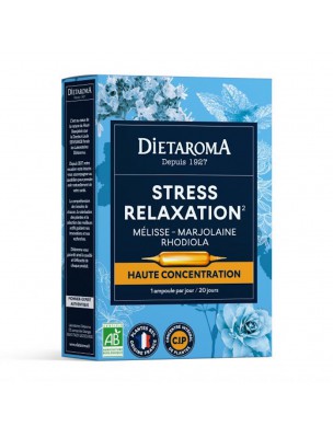 Image de C.I.P. Stress Relaxation Bio - Détente 20 ampoules - Dietaroma depuis Elixir floral Buis Bio 15 ml - Deva