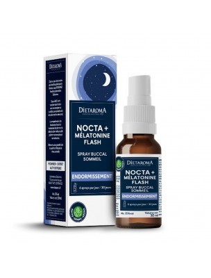 Image de Nocta + Mélatonine Flash - Endormissement et Réveils Nocturnes 30 ml - Dietaroma depuis Commandez les produits Dietaroma à l'herboristerie Louis