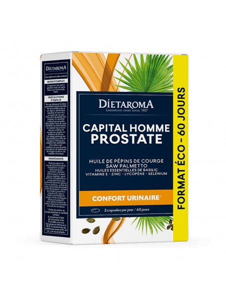 Image principale de Capital Homme - Prostate 120 capsules - Dietaroma