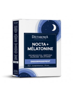 Image de Nocta Plus Mélatonine - Sommeil 40 comprimés - Dietaroma depuis PrestaBlog