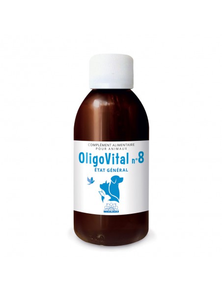 Image principale de Oligo Vital N°8 - Etat général des Animaux 150ml - Bioligo