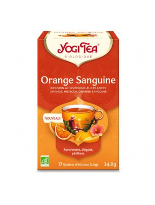 Image de Orange Sanguine Bio - Infusions Ayurvédiques 17 sachets - Yogi Tea depuis Achetez les produits Yogi Tea à l'herboristerie Louis (2)