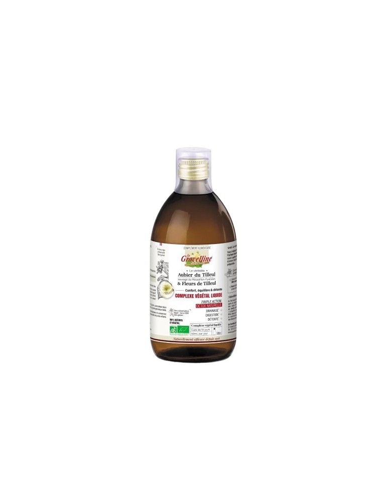 Image principale de la modale pour Véritable Aubier du Tilleul sauvage du Roussillon Bio - Complexe végétal liquide 500 ml - La Gravelline